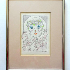 Rick St Dennis 1987 Art Drawing Framed Original